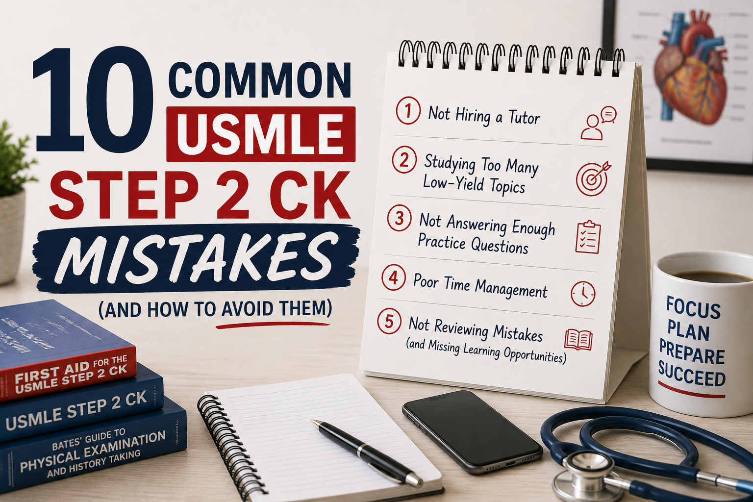 Step 2 CK mistakes and USMLE exam preparation